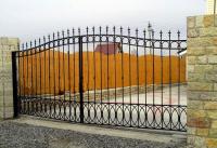 Ворота сварные с элементами ковки