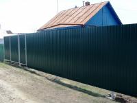 Забор из профнастила цена за метр работы