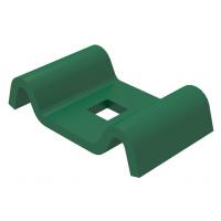 Скоба 43х25х2,5 мм для крепления секции к квадратному столбу