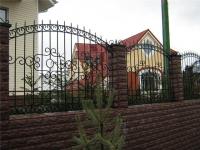 Красивый кованый забор