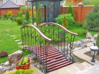 Кованые мостики для сада