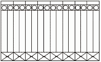 Сварной забор арт 43