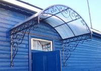 Металлический кованый козырек