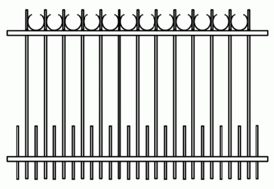 Сварной забор арт 10